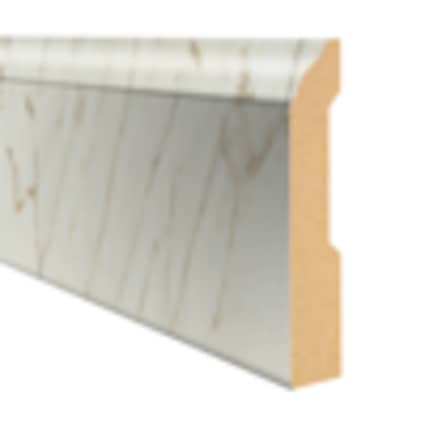 CoreLuxe Luna Bianca 3.25 in wide x 7.5 ft Length Baseboard